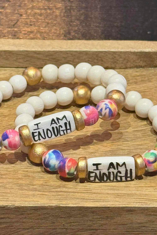 I Am Enough - Affirmation Word Bracelet