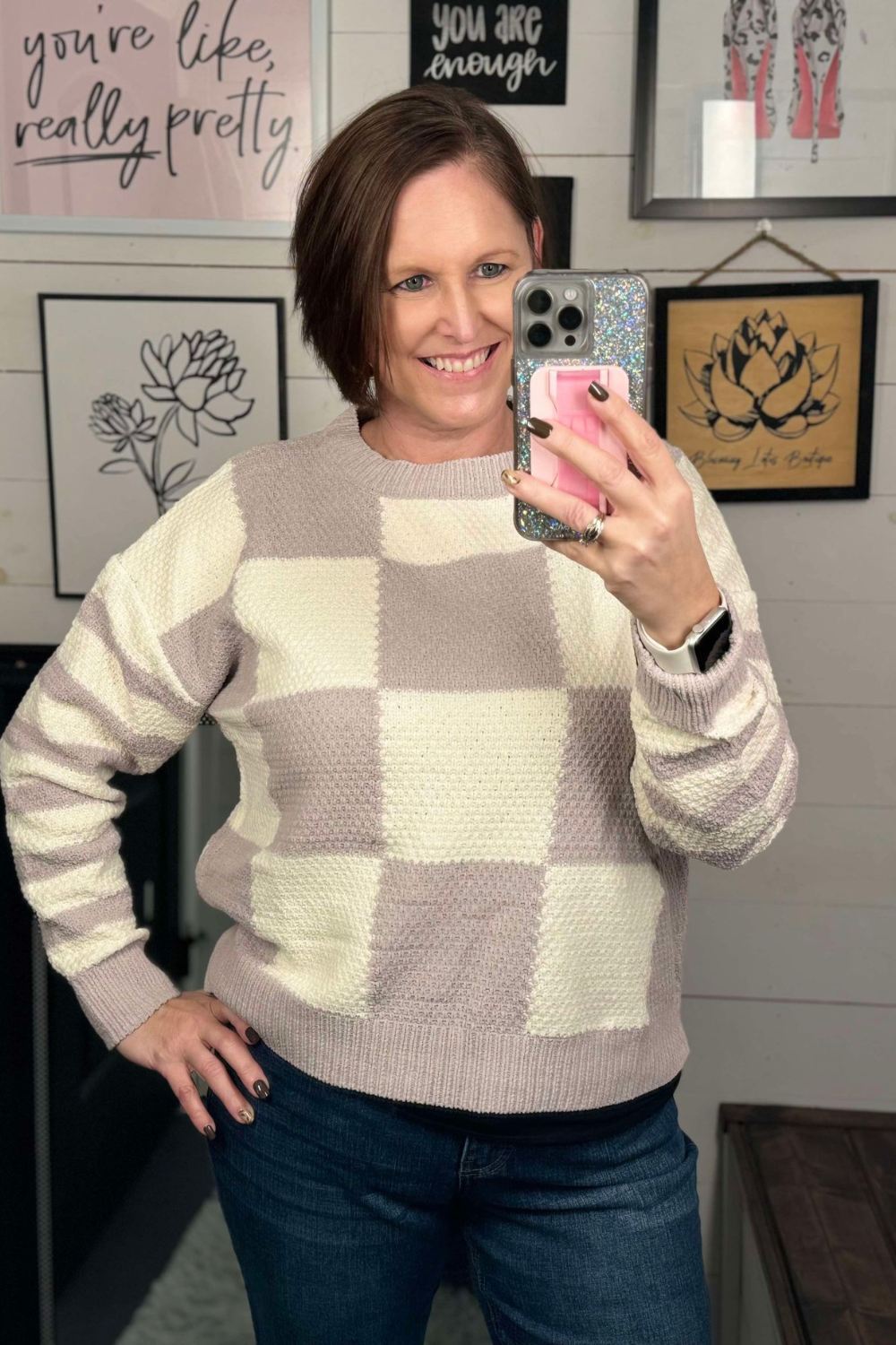 Checkmate Stripes Sweater
