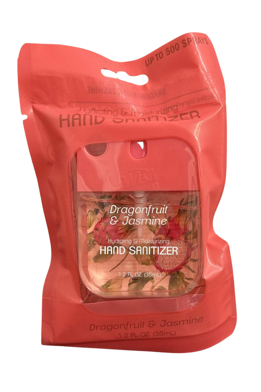 Hydrating & Moisturizing Hand Sanitizer Spray - Dragonfruit & Jasmine