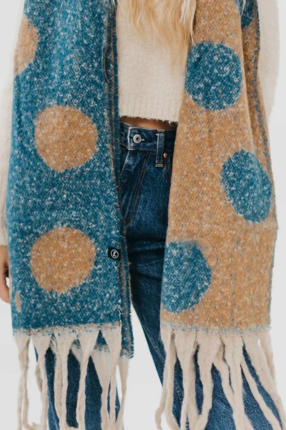 Dotted Two Tone Scarf