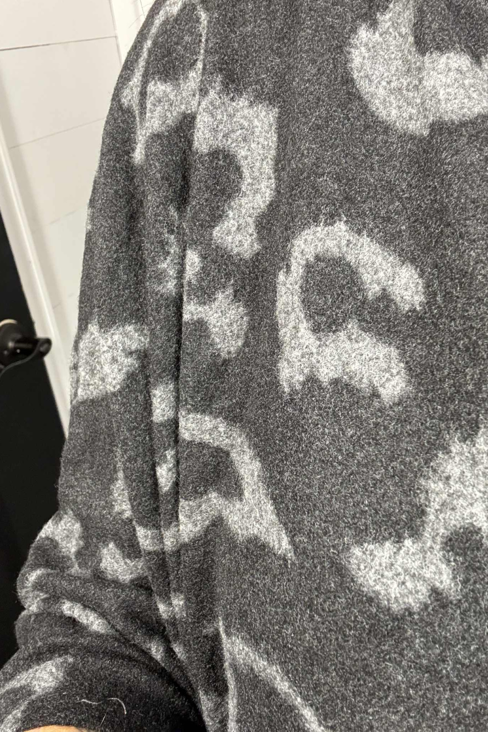 Adrianna Leopard Hacci Knit Poncho