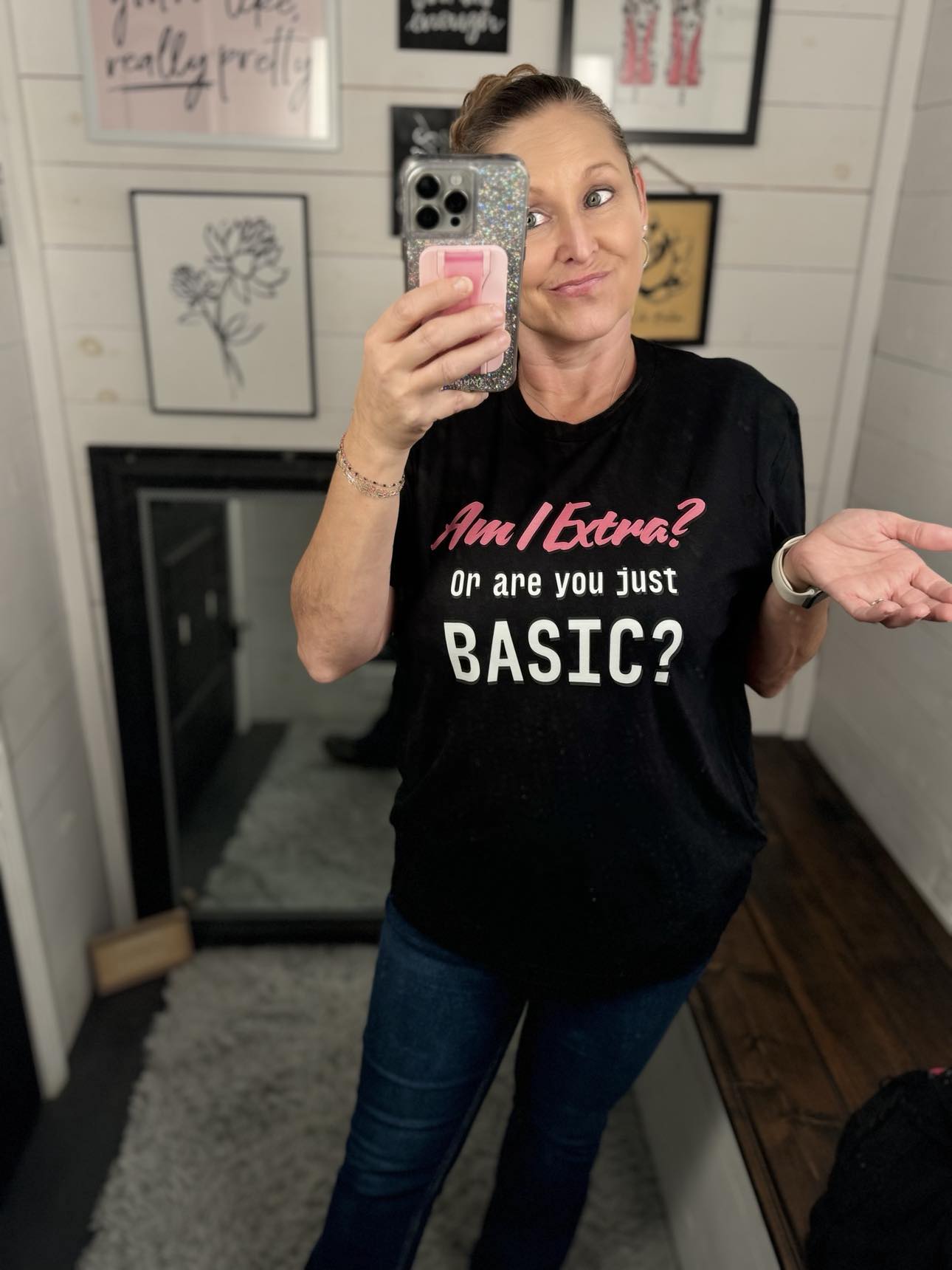 "Am I Extra? Or are you just BASIC?" Graphic Tee