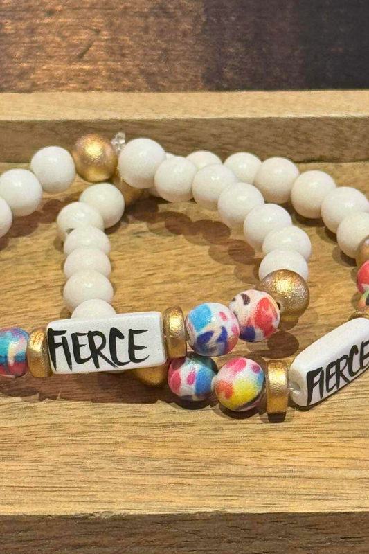 Fierce - Affirmation Word Bracelet