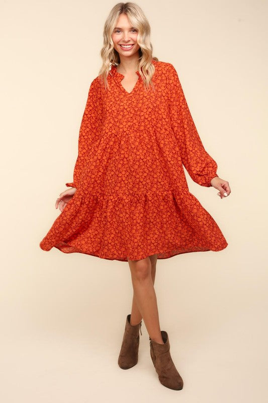 Autumn Floral Dress