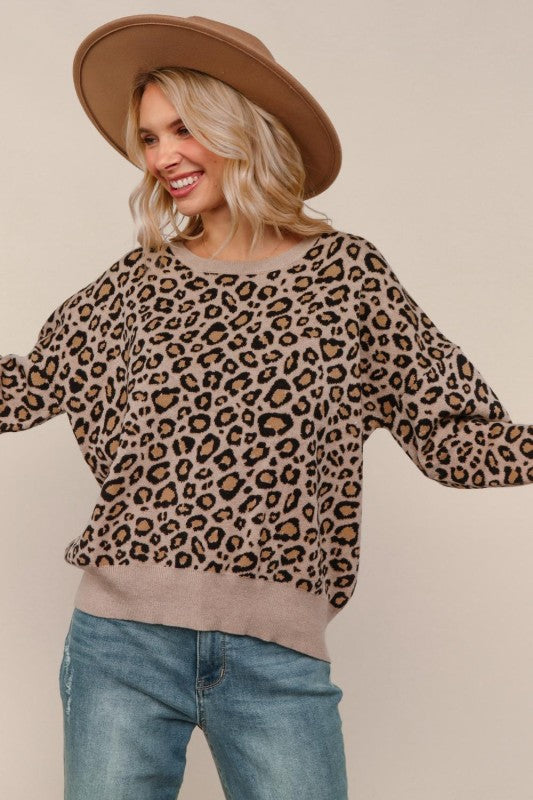 Briar Leopard Knit Sweater