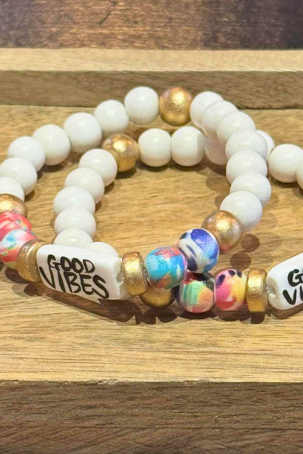 Good Vibes - Affirmation Word Bracelet
