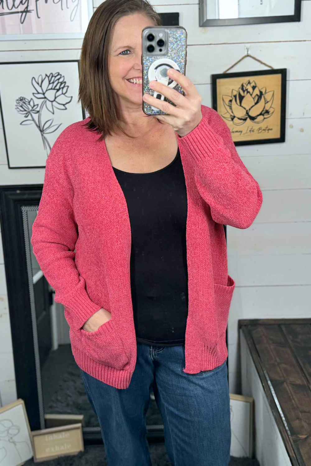 Jenny Chenille Cardigan