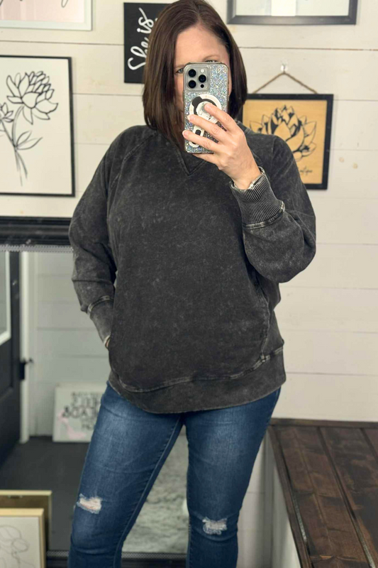 Beth Acid French Terry Sweatshirt