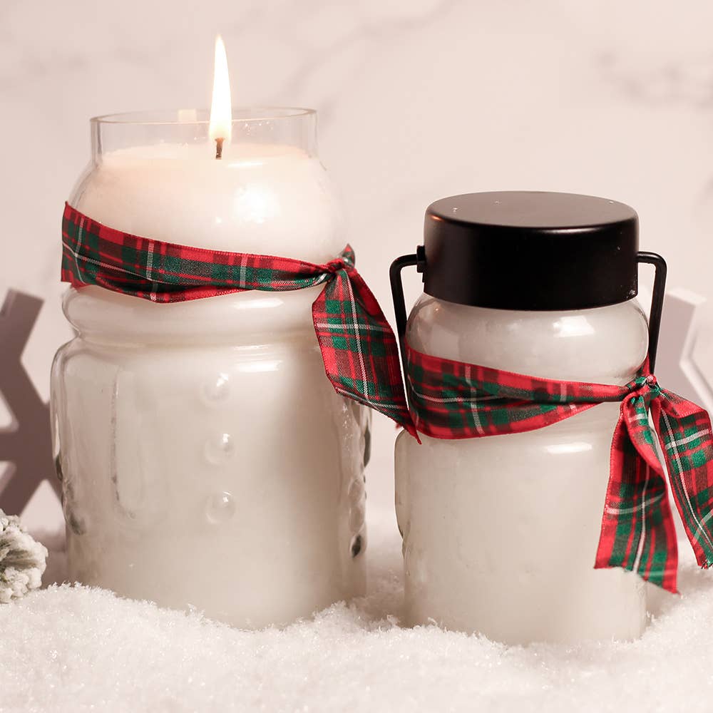Snowman Large Candle (30oz.) – Welcome Wreath