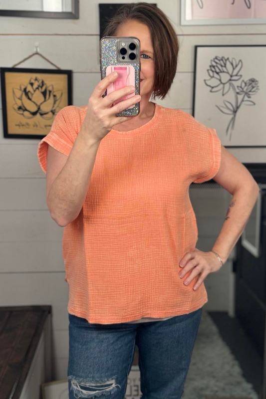 Phoebe Double Gauze Woven Top
