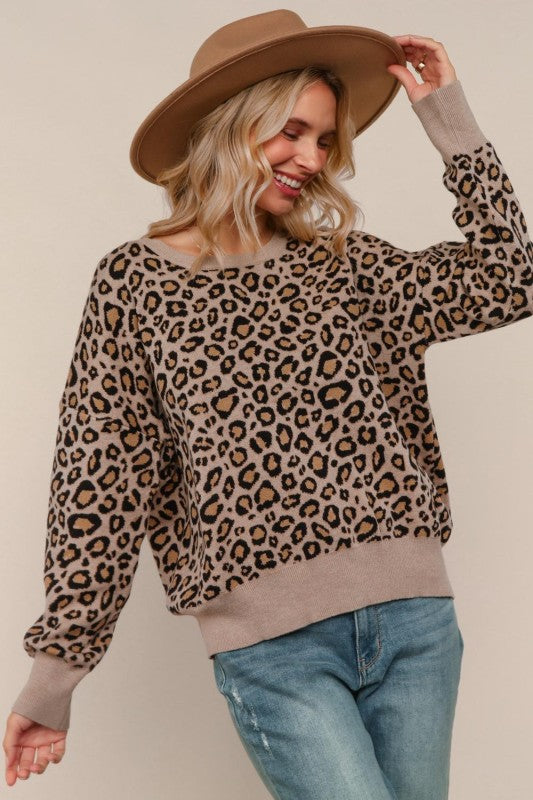 Briar Leopard Knit Sweater