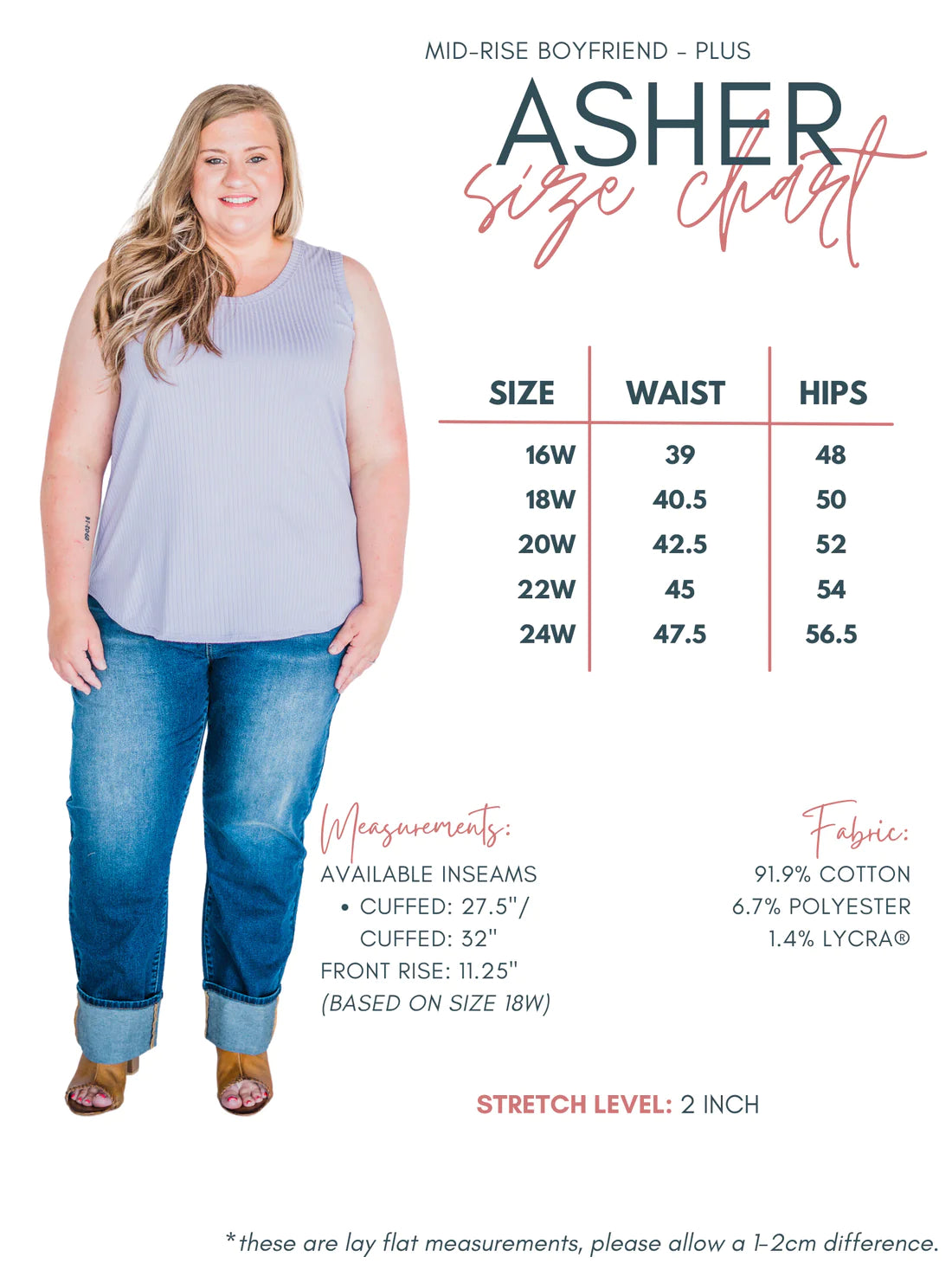 Asher Non-Distressed Boyfriend Jean