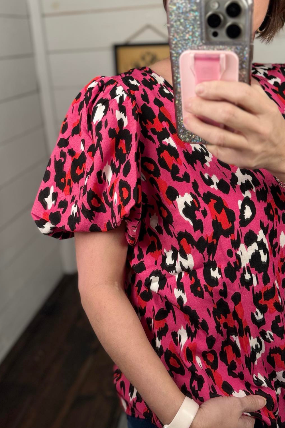 Lydia Leopard Print Top