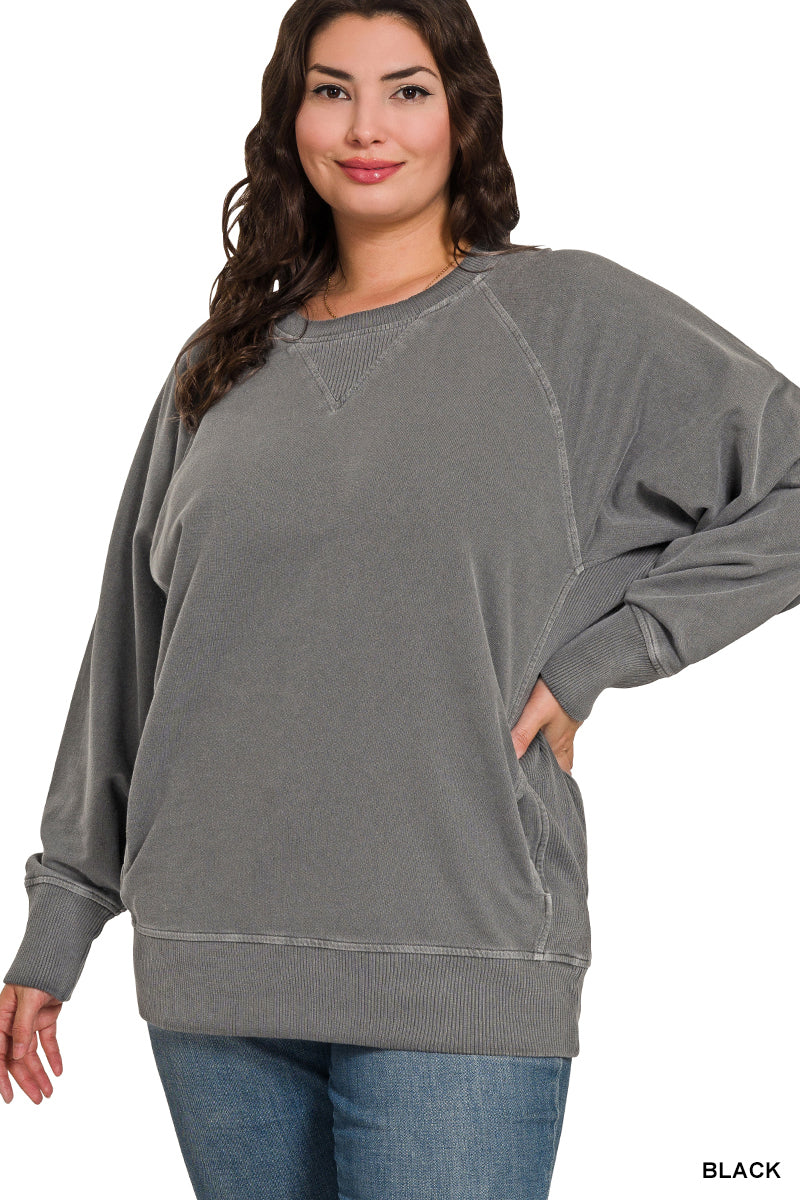 Jess Lightweight Sweatshirt - Black