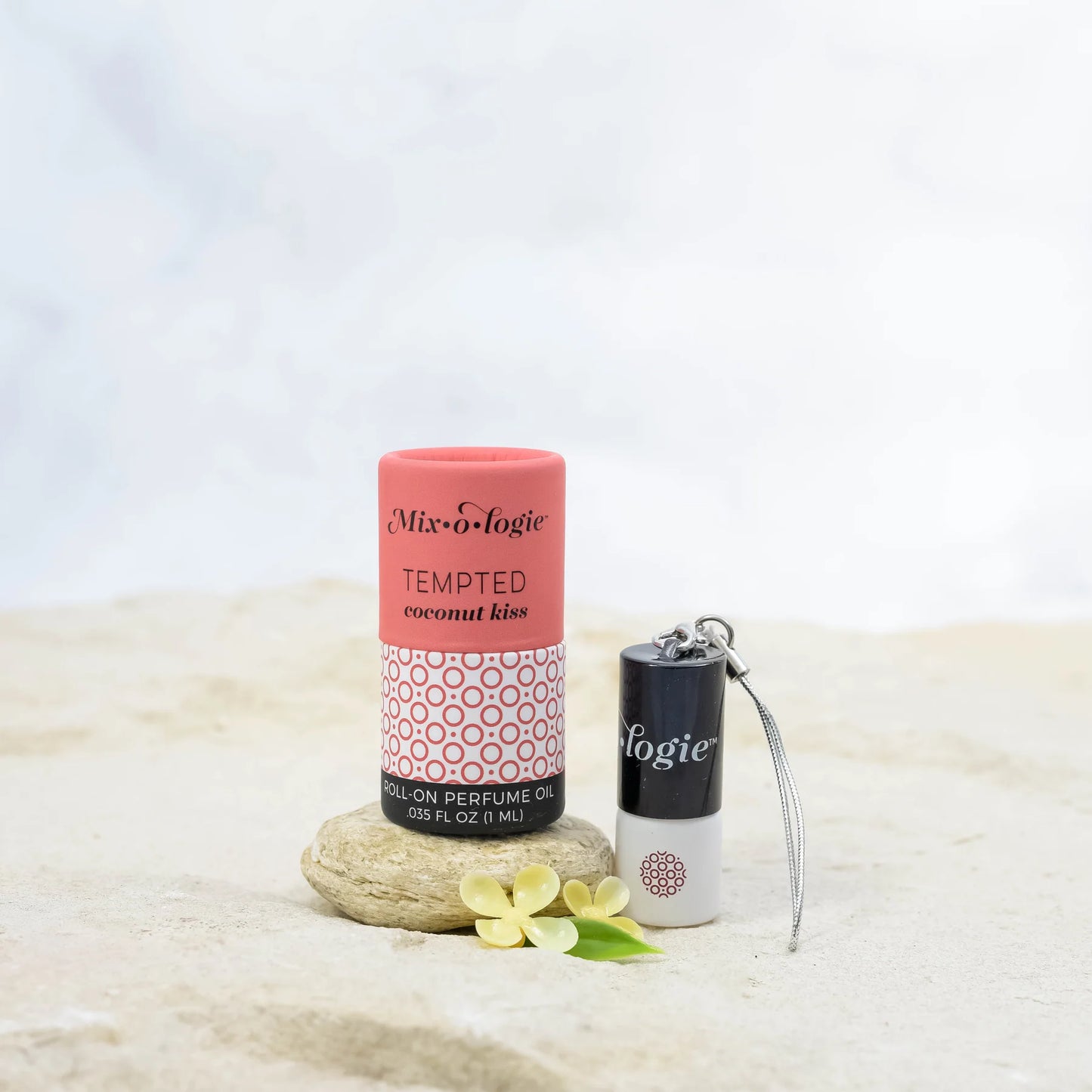 Mix*o*logy Keychain Mini Roller Ball Perfume - Tempted (Coconut Kiss)