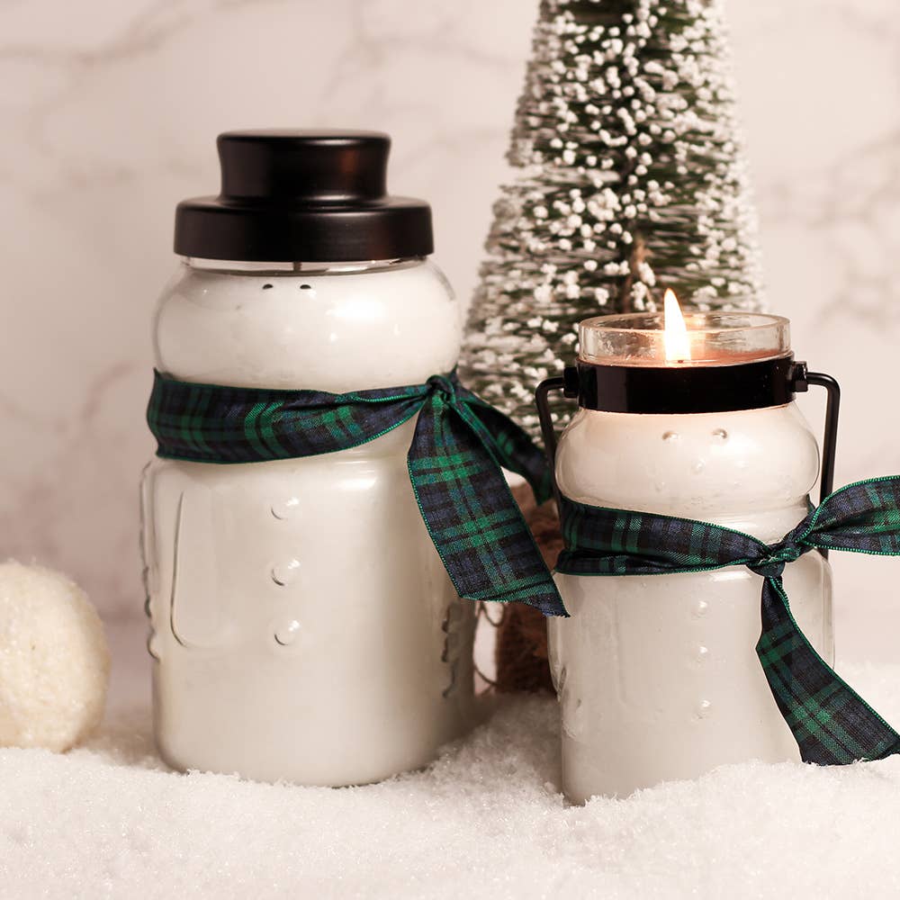 Snowman Large Candle (30oz.) – Candy Cane