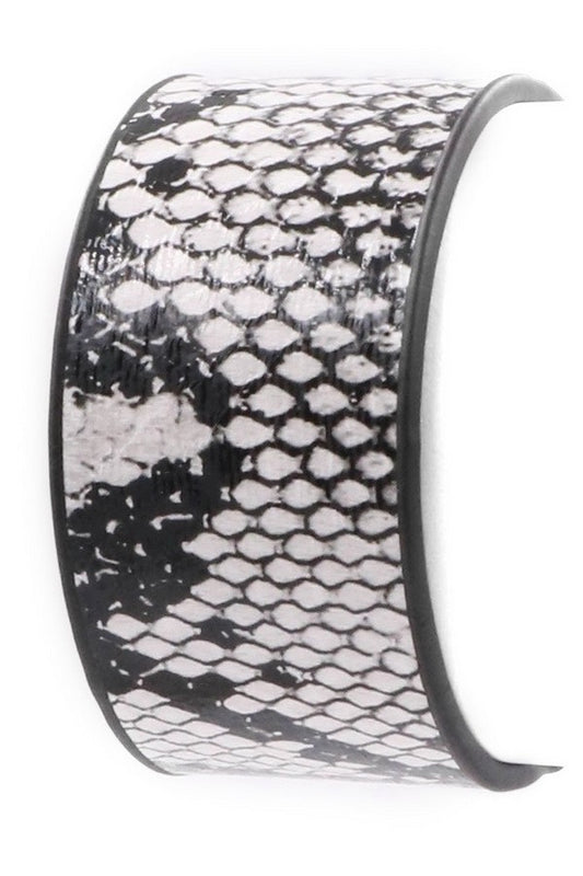 Snakeskin Wide Cuff Magnetic Bracelet