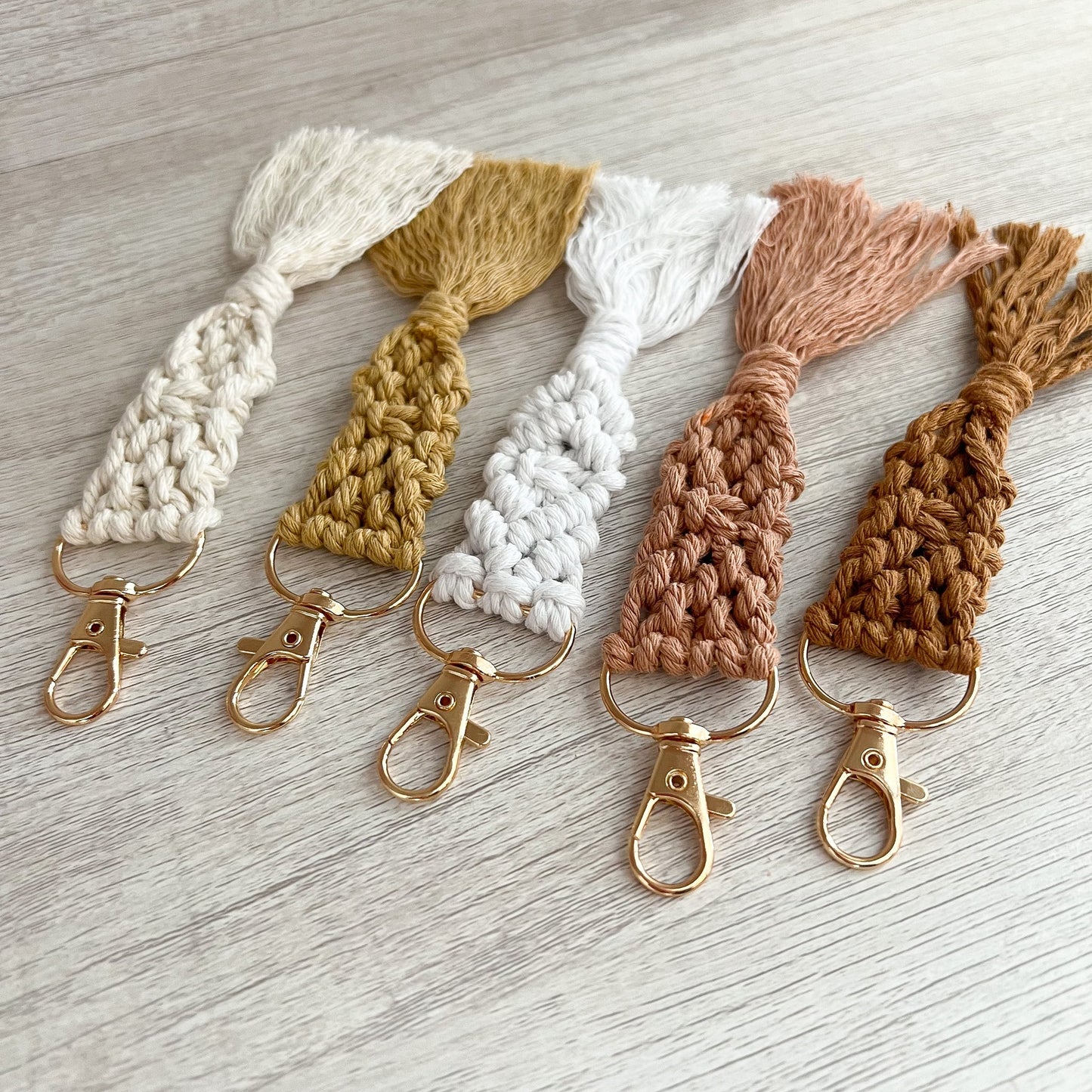 Macrame Fringe Key Chain