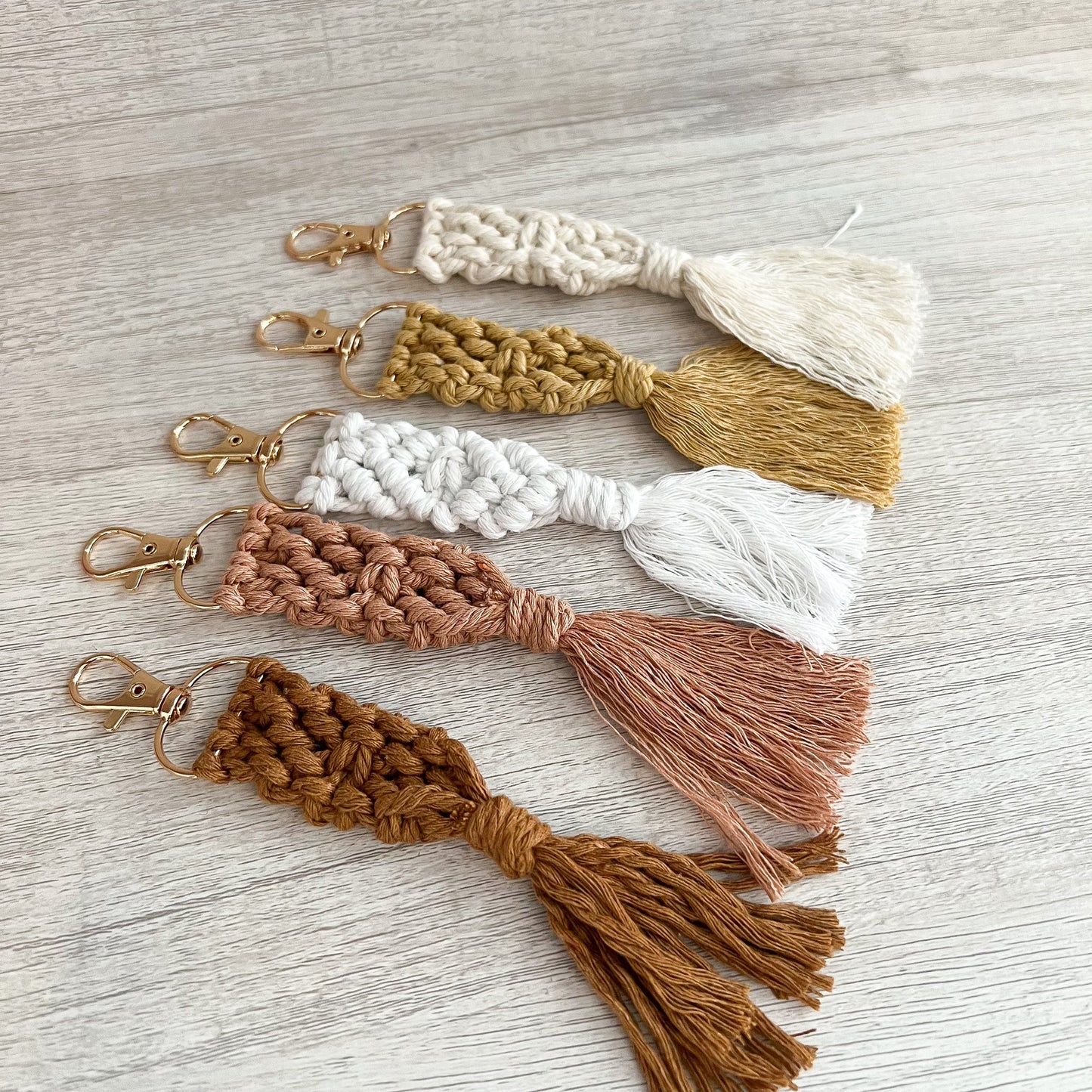 Macrame Fringe Key Chain