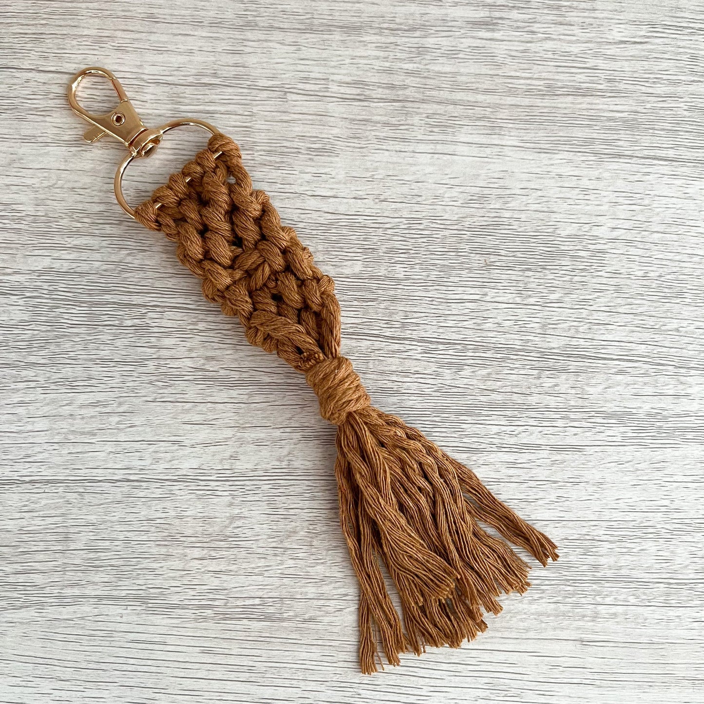 Macrame Fringe Key Chain