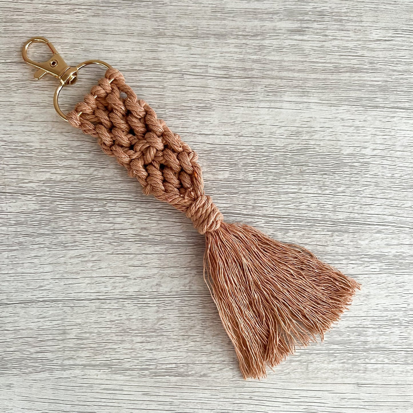 Macrame Fringe Key Chain