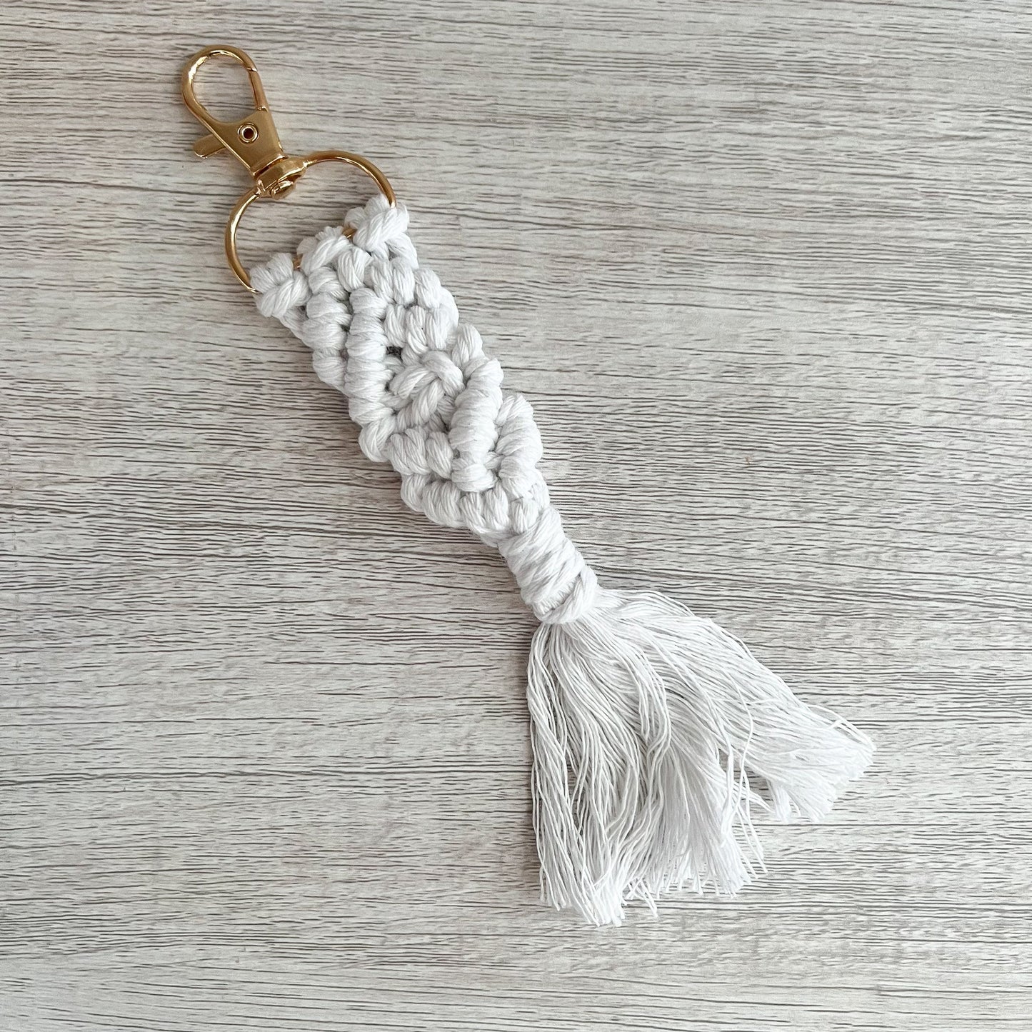 Macrame Fringe Key Chain